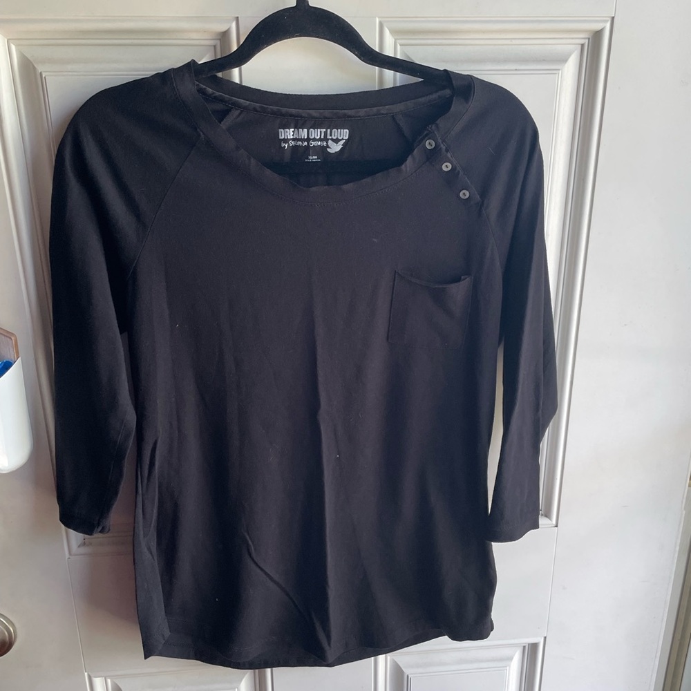Selena Gomez Dream Out Loud Black Tee
